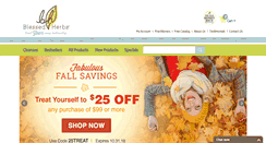Desktop Screenshot of blessedherbs.com